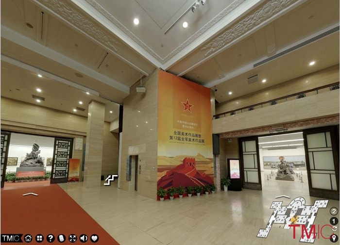 中国美术馆数字虚拟展厅之< 第十二届全军美术作品展 >